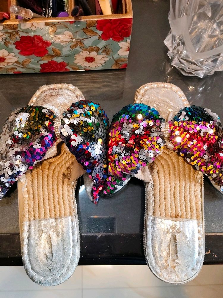 Sequined Slippers