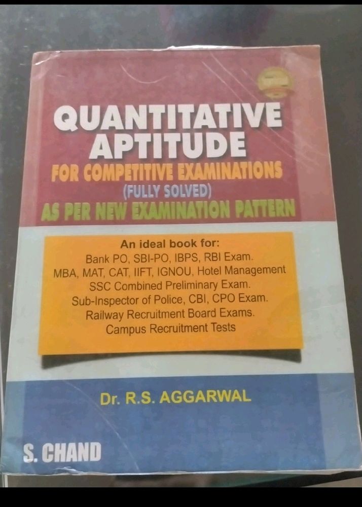 Quantitative Aptitude For Competitive Examinations