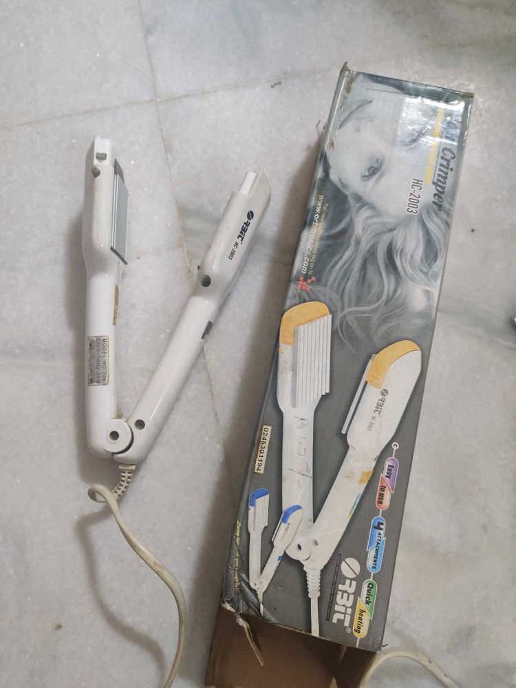 Hair Straightener And Crimper 4 In 1