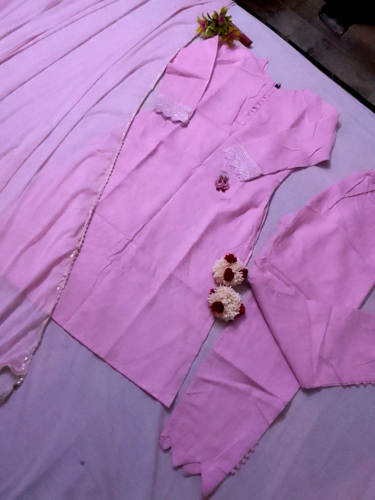 Pink Suit Set 3 Piece Full💯