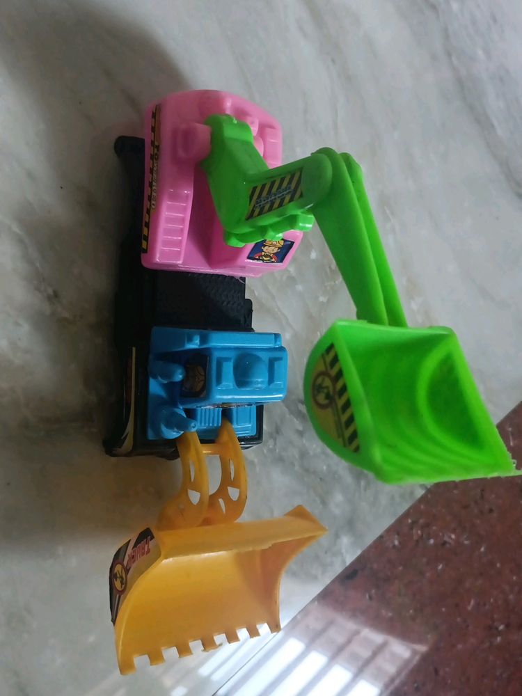 Playing Dummy JCB Toy