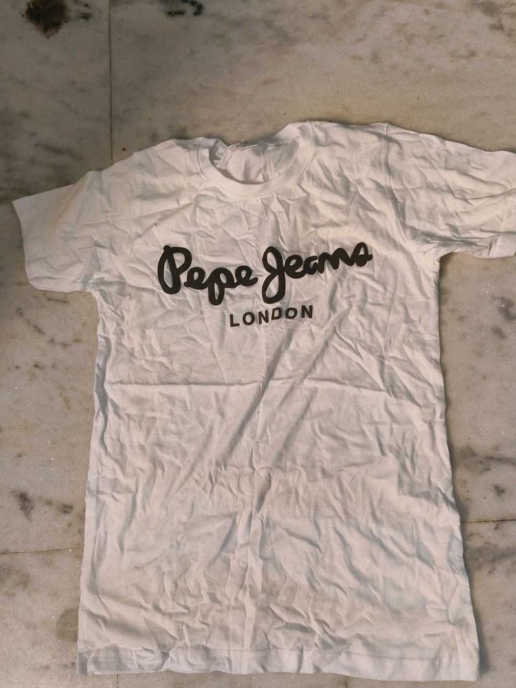 White Branded T Shirt