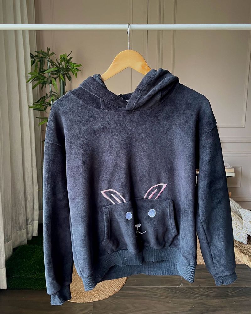 Cute Velvet Hoodie