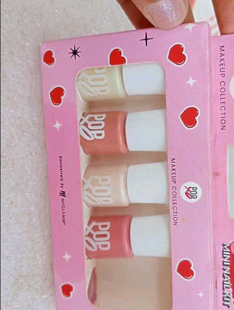 💞4 Myglamm Popxo mini nail polish ✨