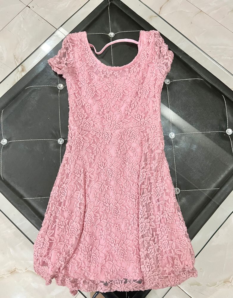 Pink lace Dress