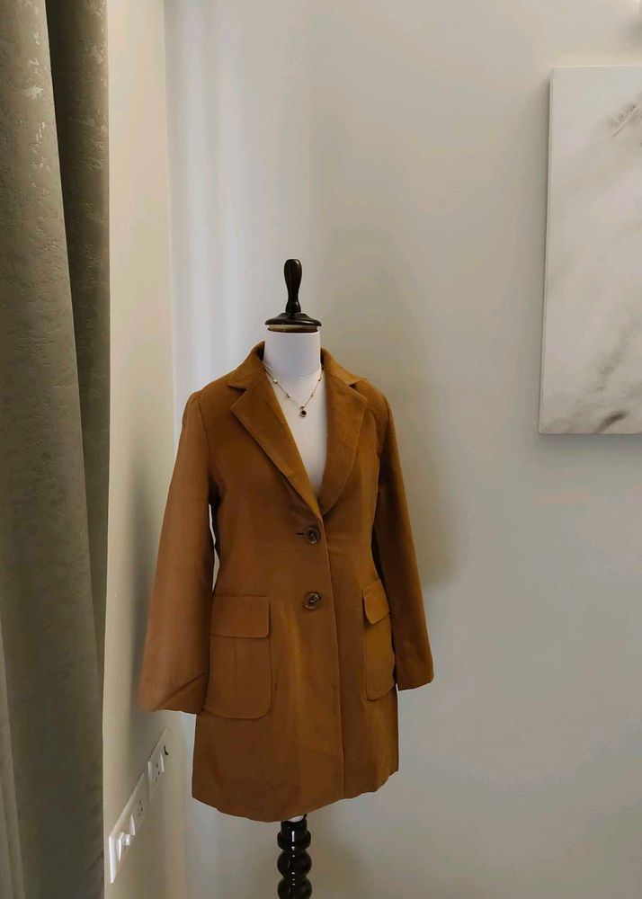 Solid Brown Overcoat