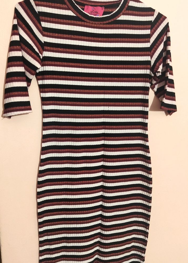 Bodycon Horizontal Striped Dress