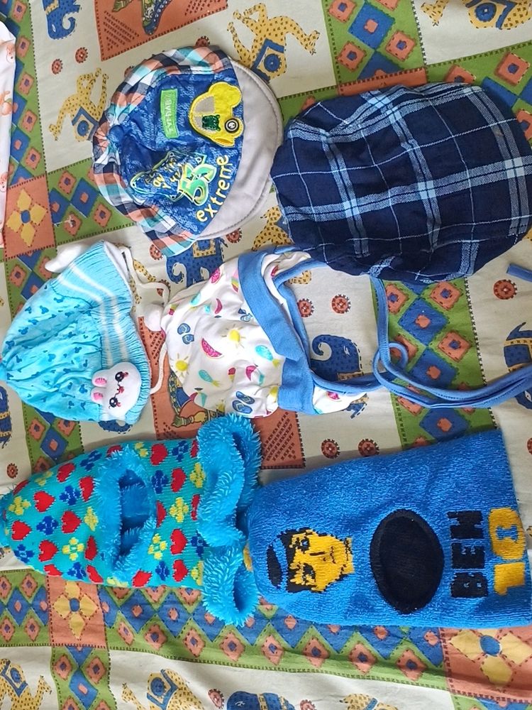 Baby Caps 6 Pieces Age Upto 2 Years