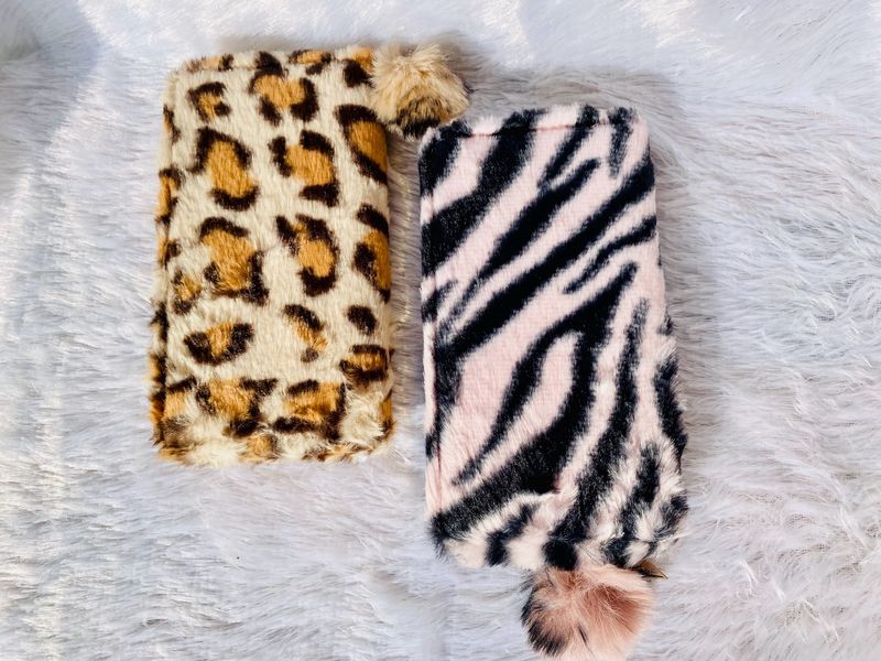 Fur Hand Wallets Combo Set