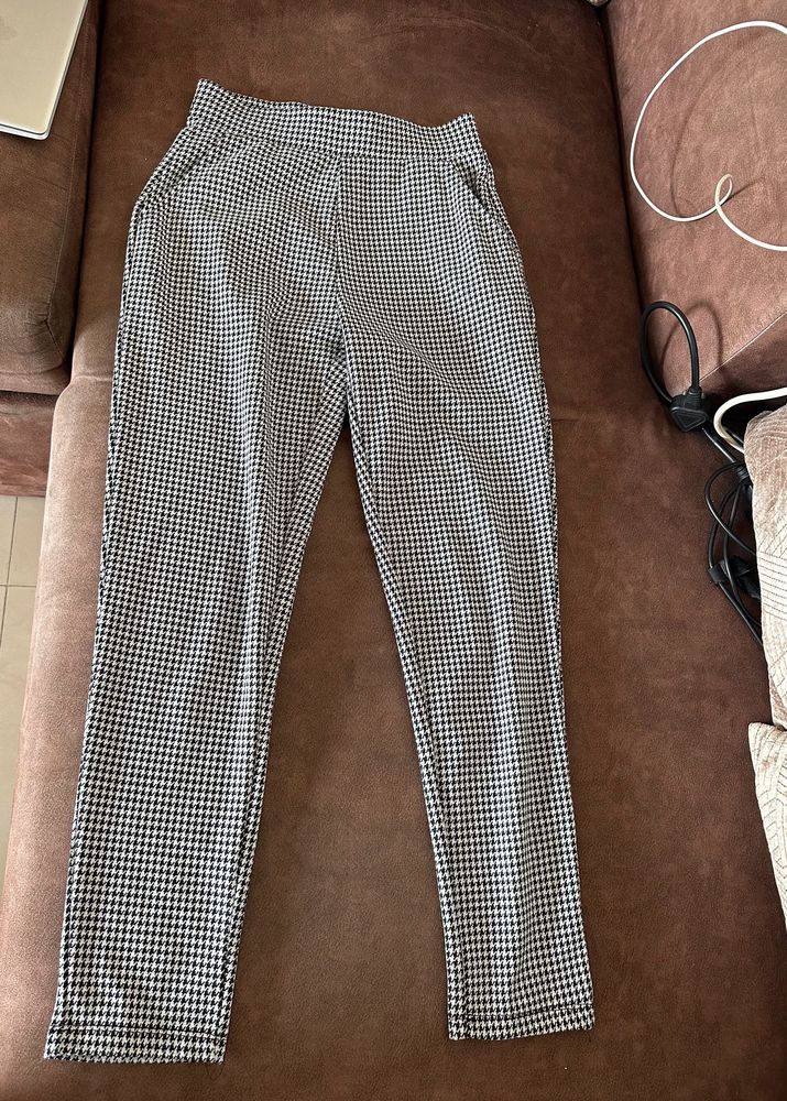 Formal White Printed Pants (30cm)