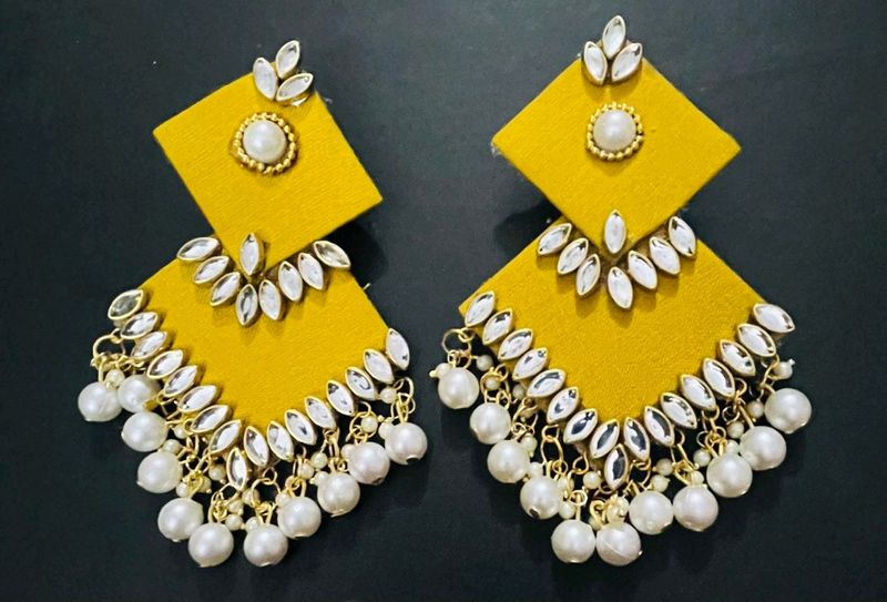 Fancy Party Wear Have Long Size Earrings