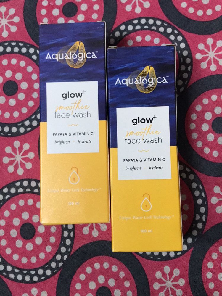 Aqualogica Glow+ Papay & Vitamin C Face Wash Pack2