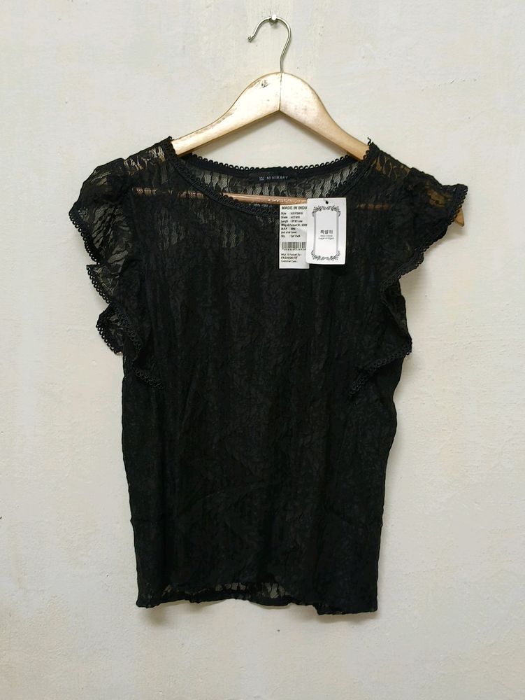 Trendy New Black Top For Women