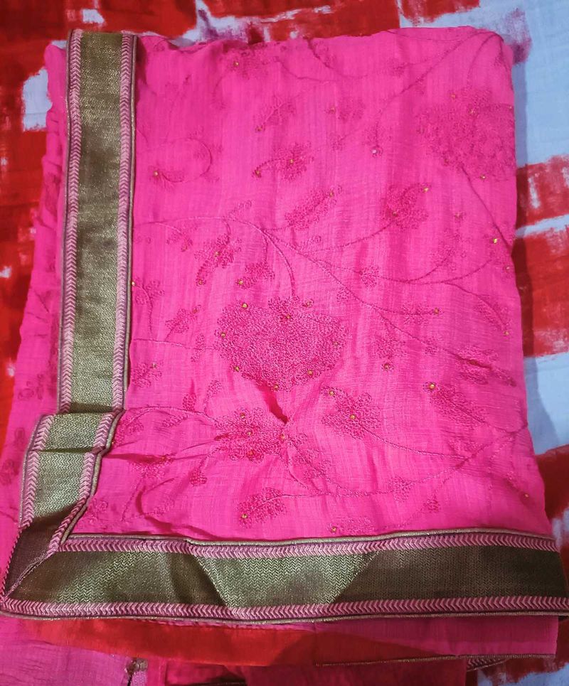 New Laxmipati Pink Saree..💓