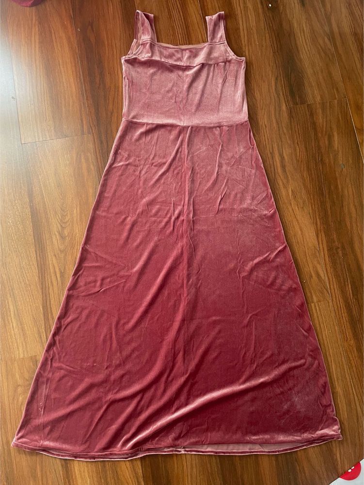 Pink Velvet Gown