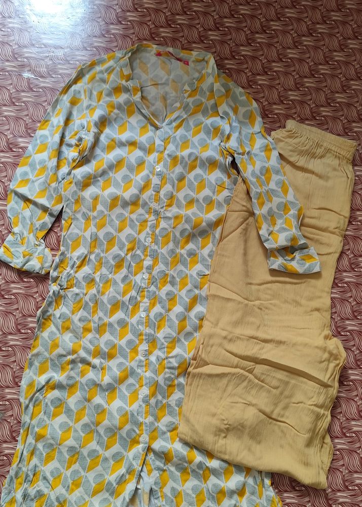 Kurti Plazzo Set