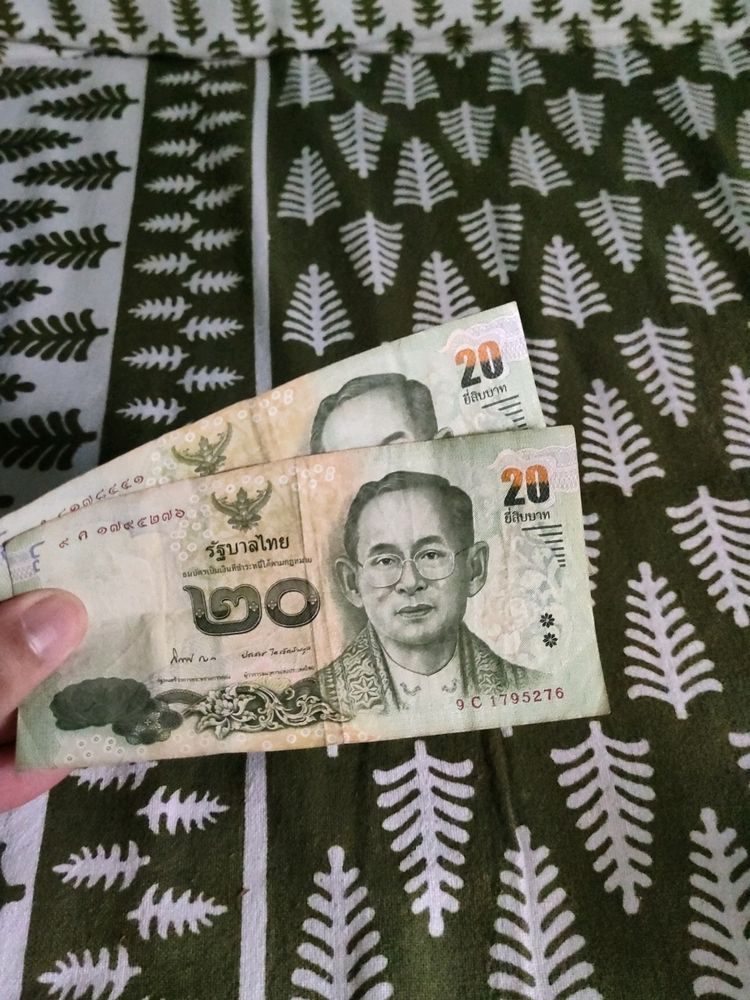 Original 20 Thailand Currency For Sale