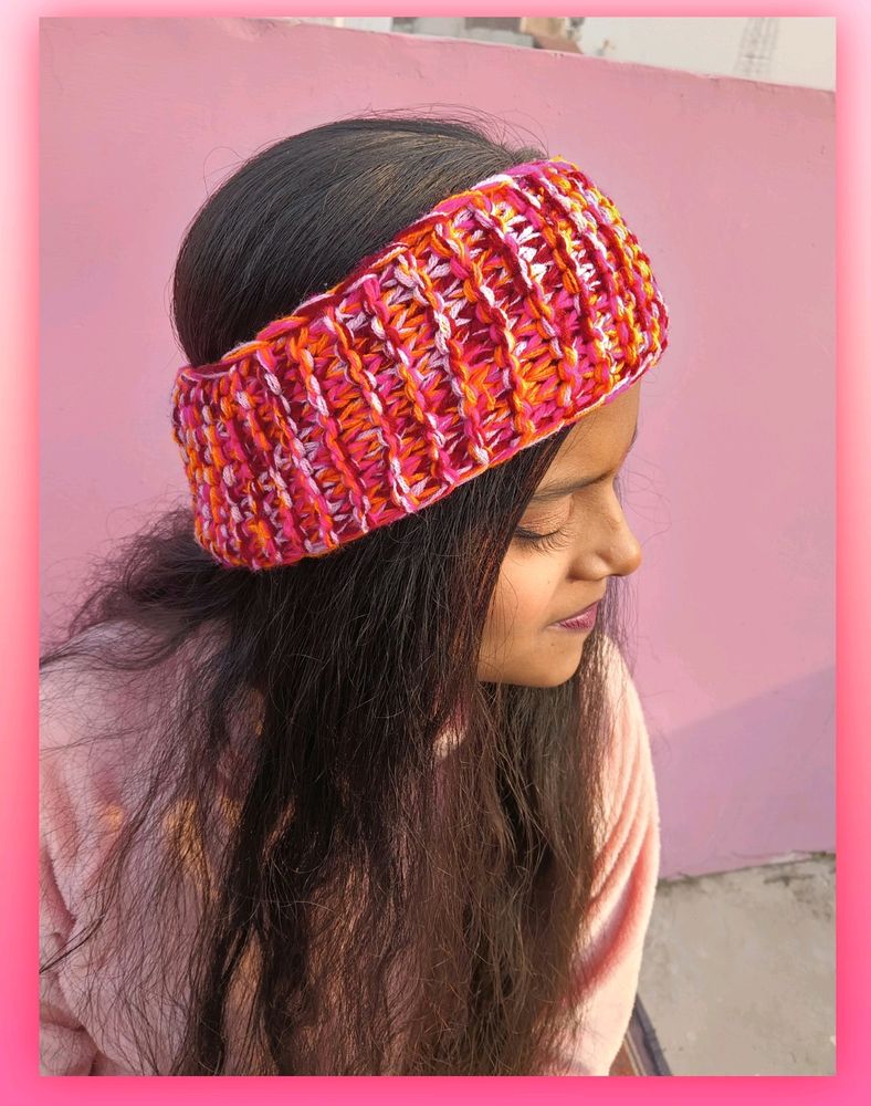 multicolour wollen head bandana