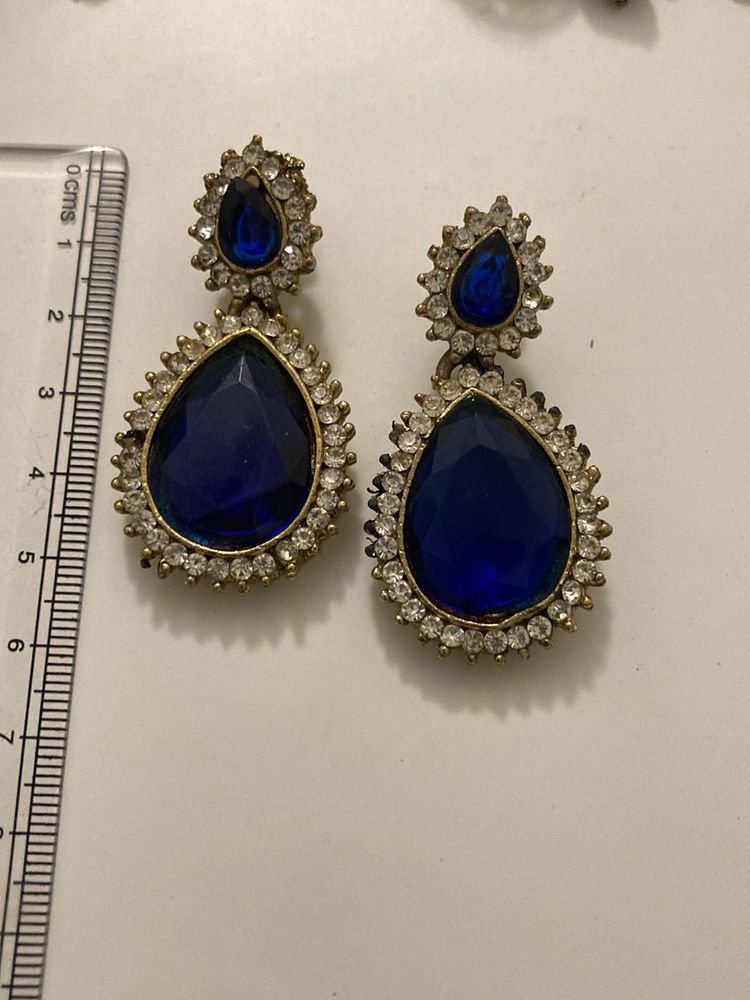 blue stone Earrings