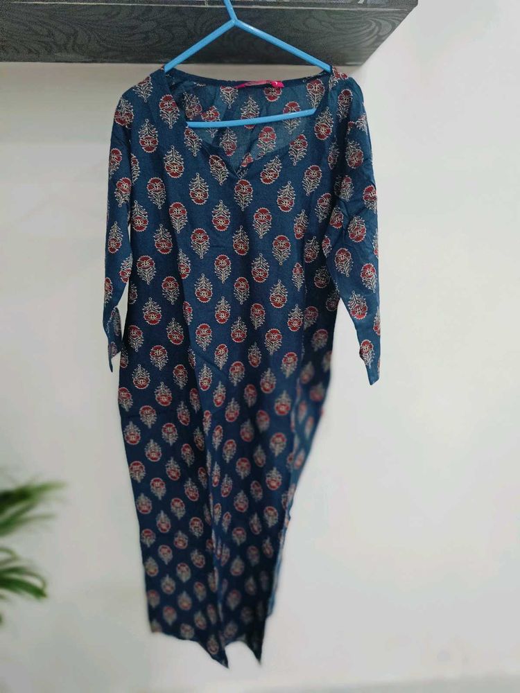 Blue Kurti Formal Wear