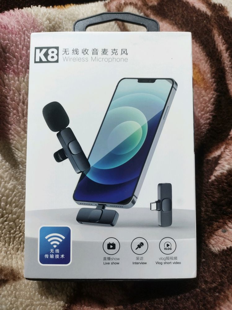 K8 Wireless Microphone Coller Mic
