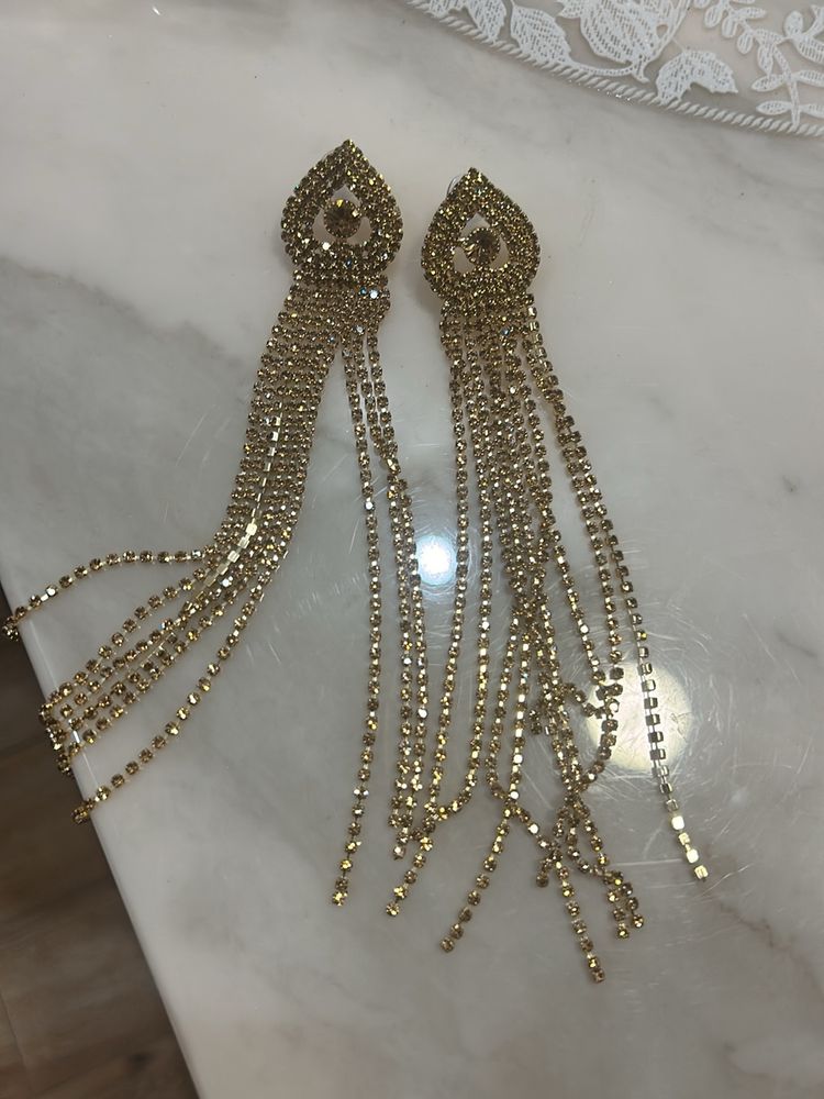 Gold Long Earings