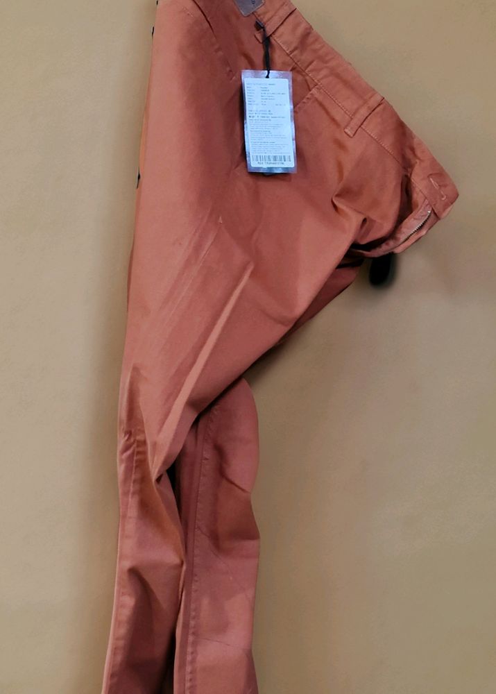 ⚡[SALE] Roadster Men Rust Brown Chinos Trousers