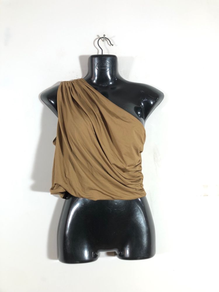 Brown One Shoulder Top(Women’s)