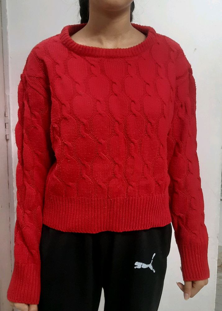 Red Woolen Sweater❤️