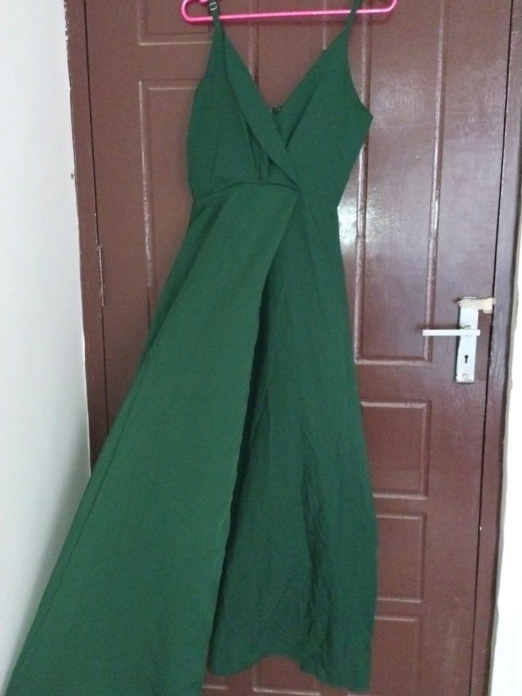 Green Slit Dress