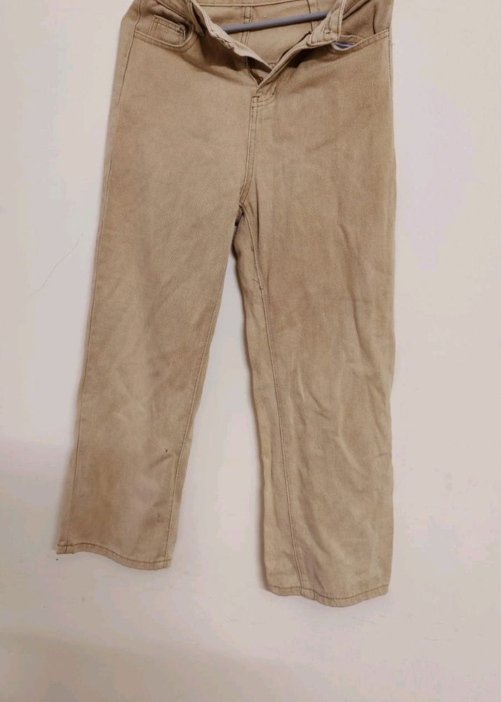 Urbanic Beige Straight Pant