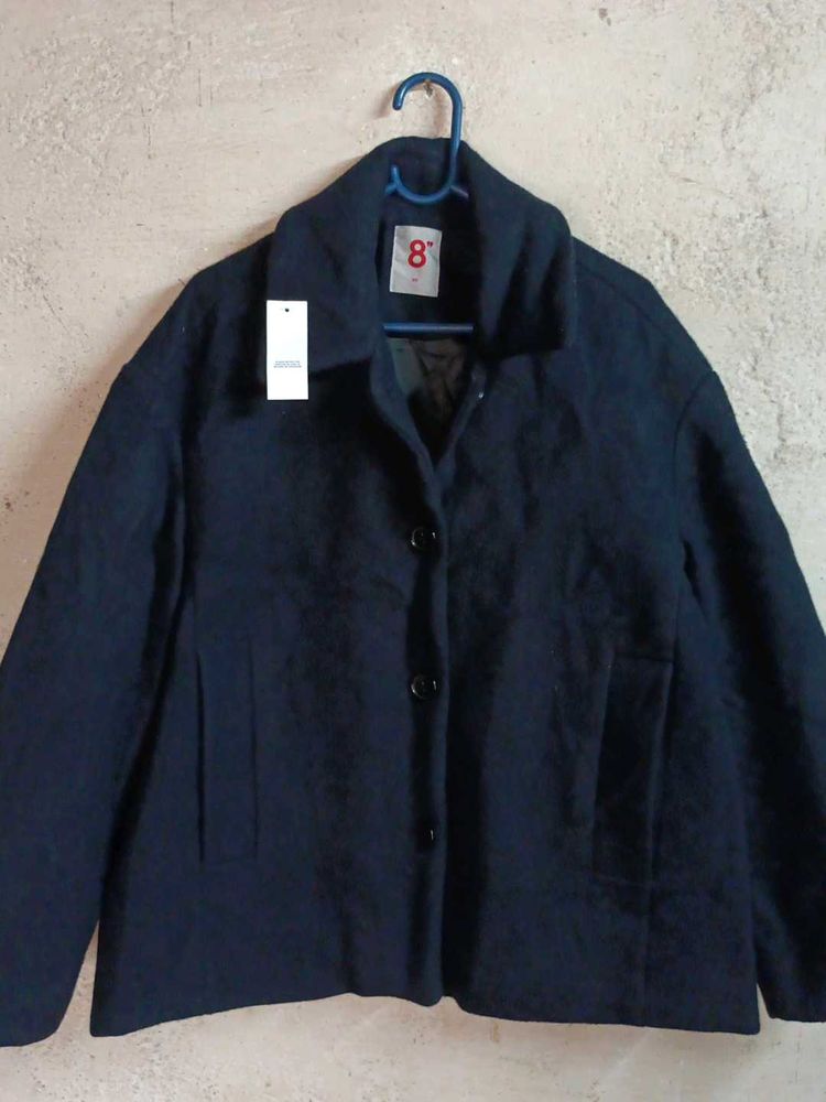 🇯🇵Oversized Winter Fashion Jacket Coat Navy Blue