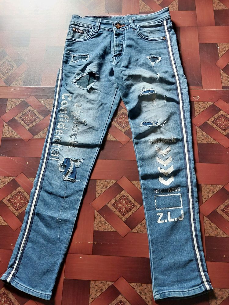 Price Drop For Today Denim Jeans Damaged Style