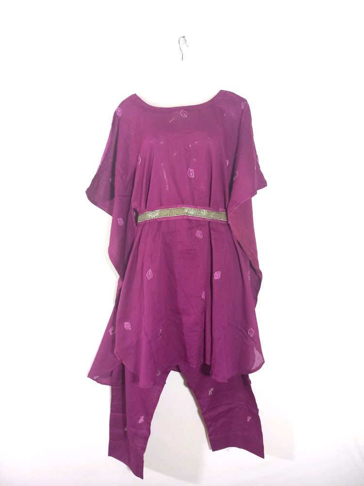 Purple Kurthi Set (Women's)