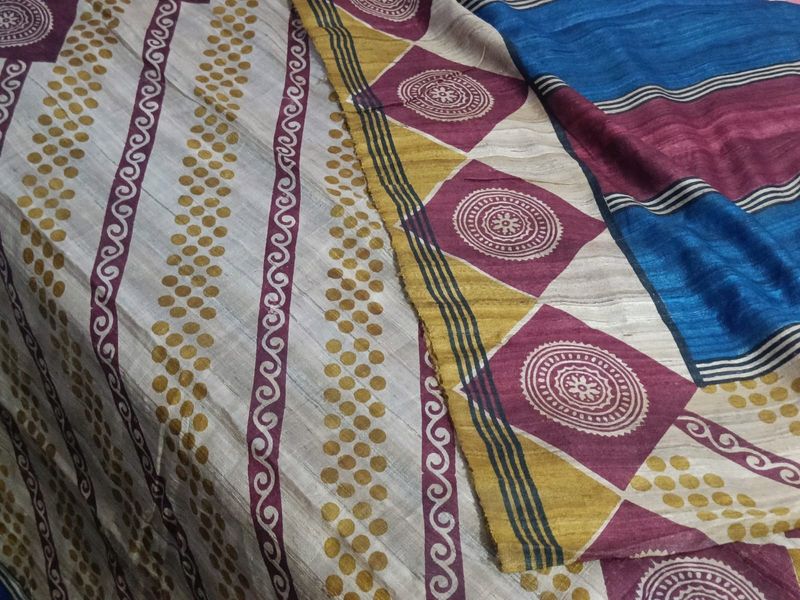 Pure Gicha Tussar Silk Saree