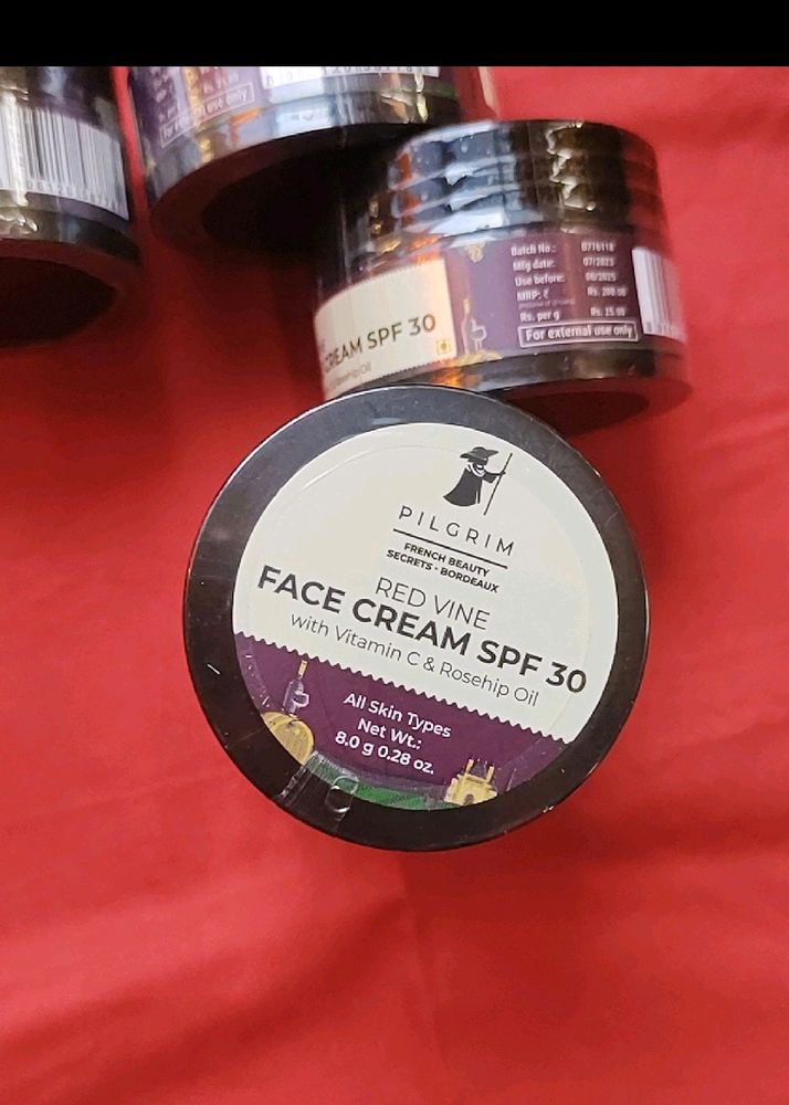 Pack Of 5 Pilgrim Red Wine Face Cream