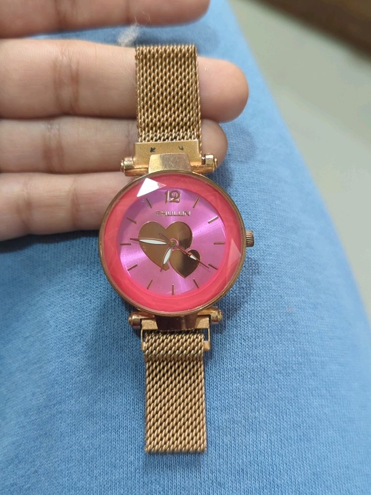 Rose Gold Magnetic Band Watch