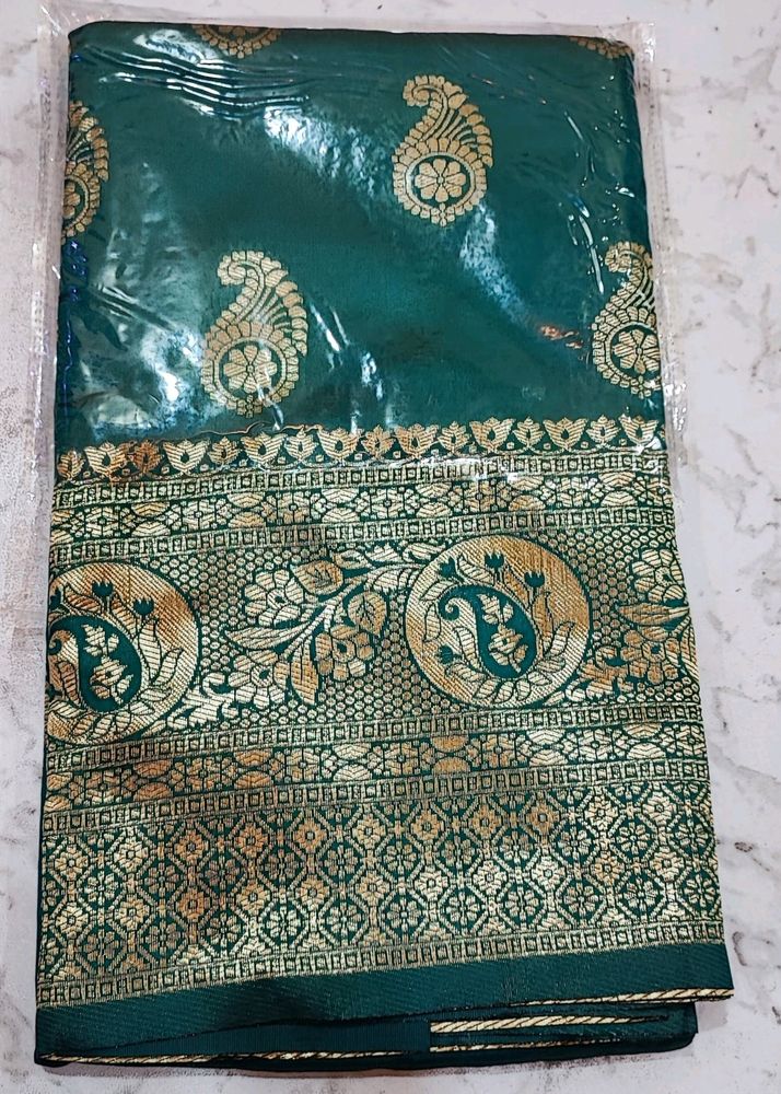 Banarasi Silk Saree With Blouse Piece