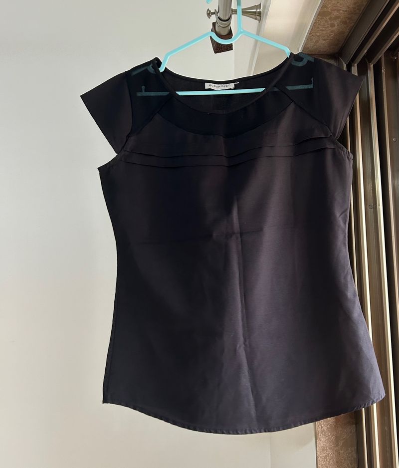 Austin Reed Branded Black Formal Top