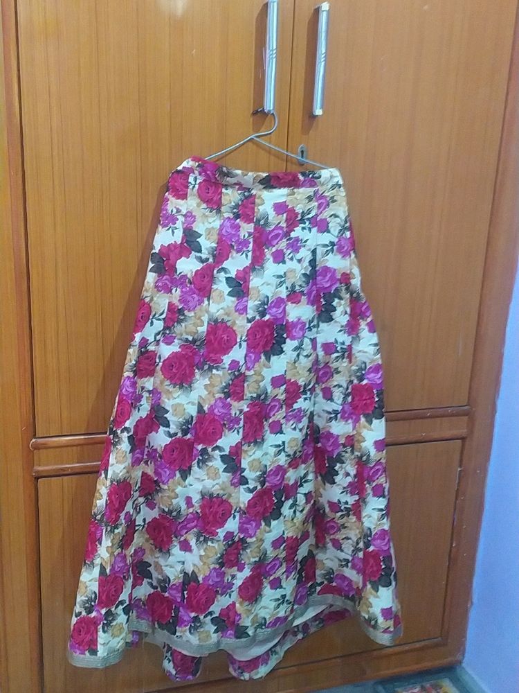 Ethnic Floral Skirt