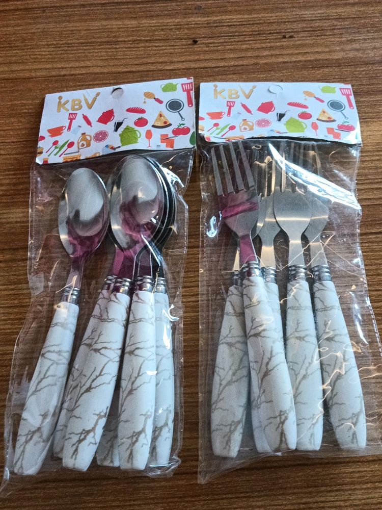 Set Of 6 Spoons And 6 Forks Stylish