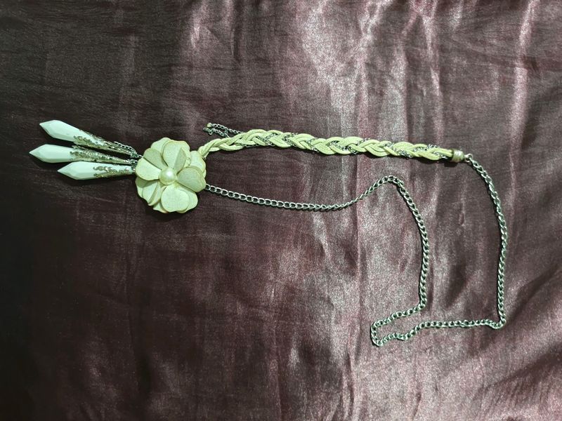 White Floral Necklace