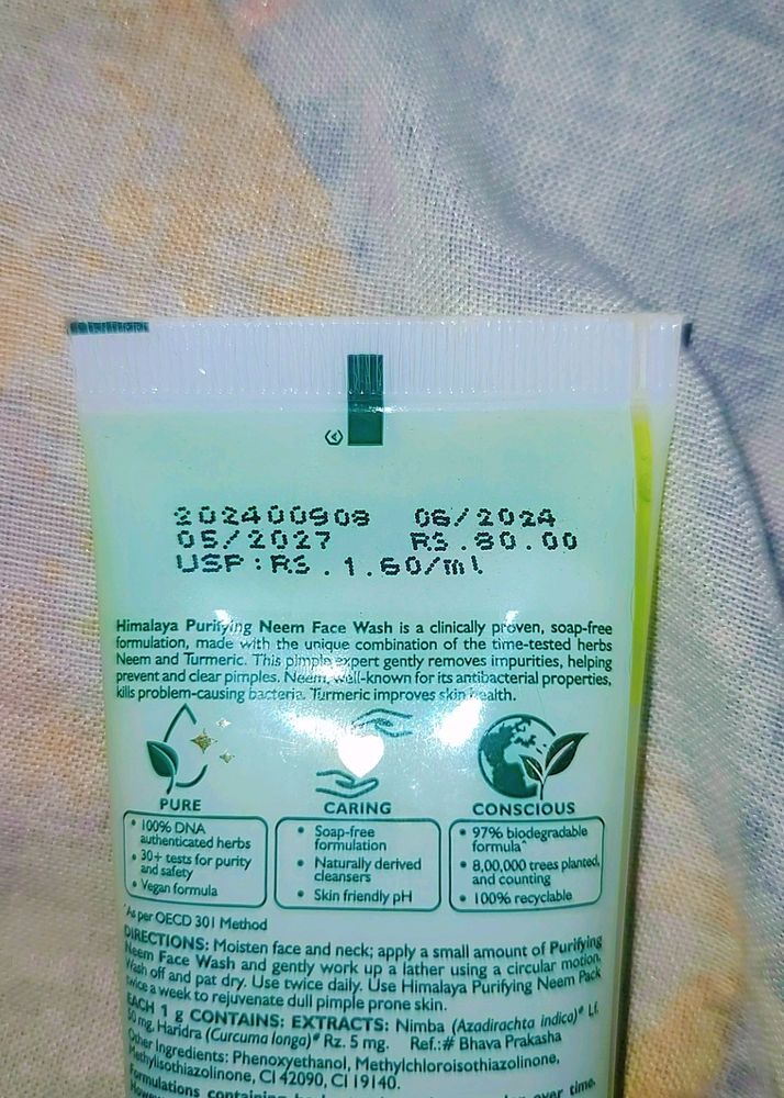 Himalaya Neem Face Wash