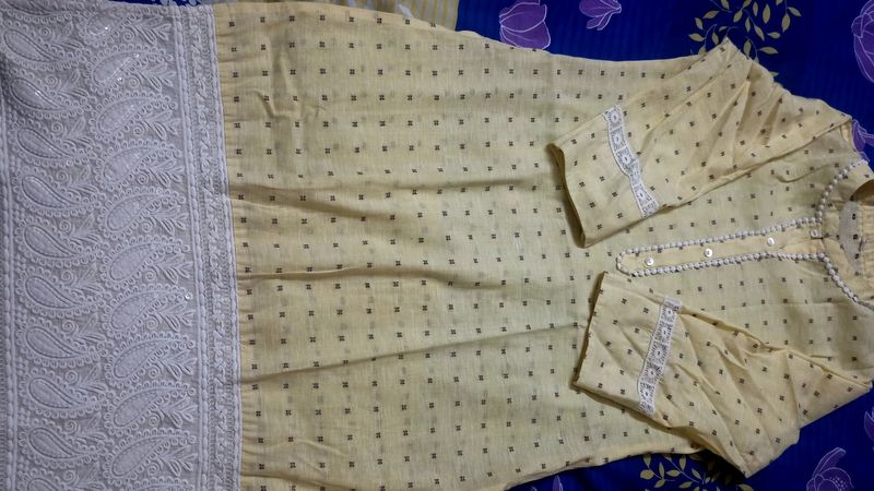 Lime Yellow Kurthi