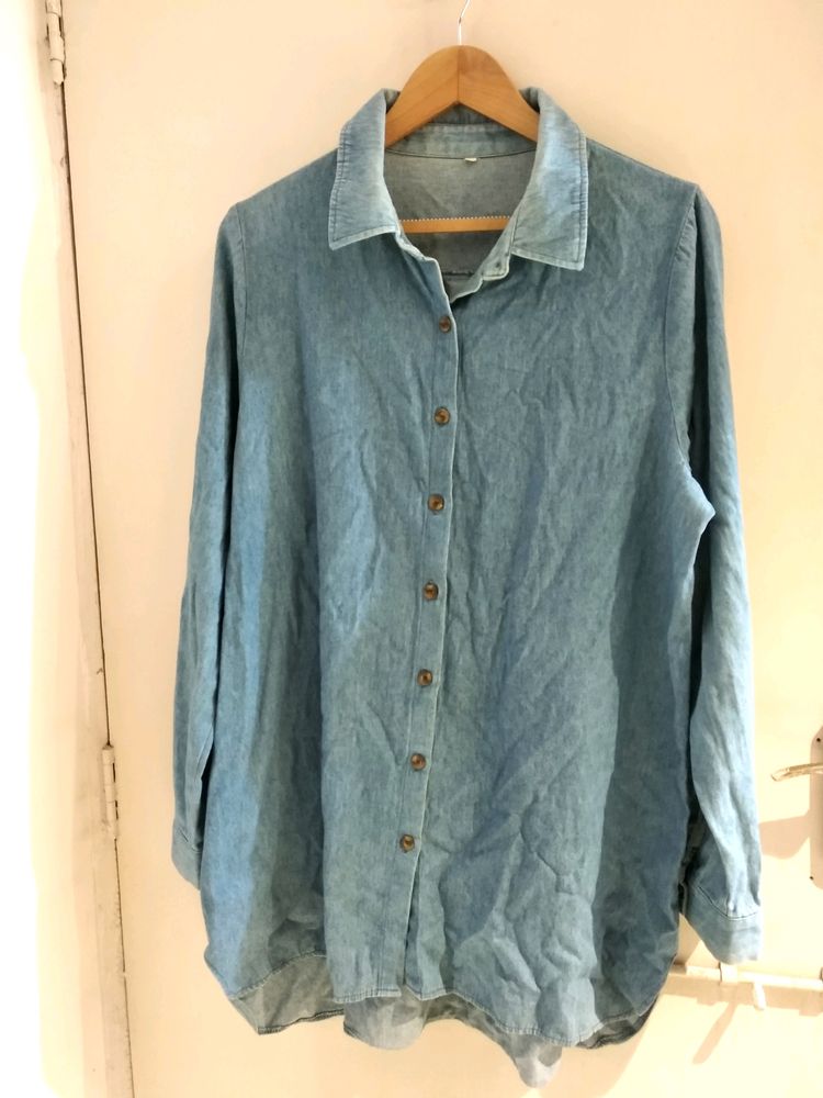 Over Size Denim Shirt