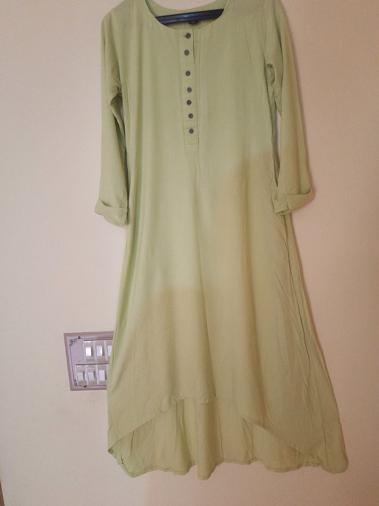 Pista Green Colour Kurta