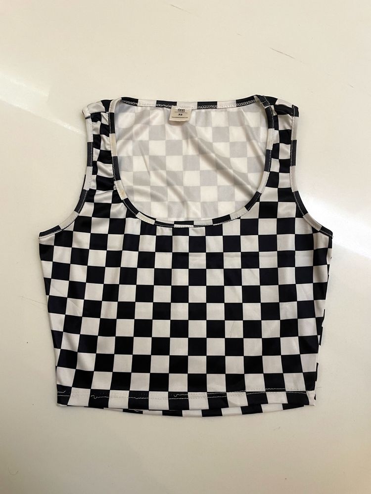 TANK TOP BLACK/WHITE