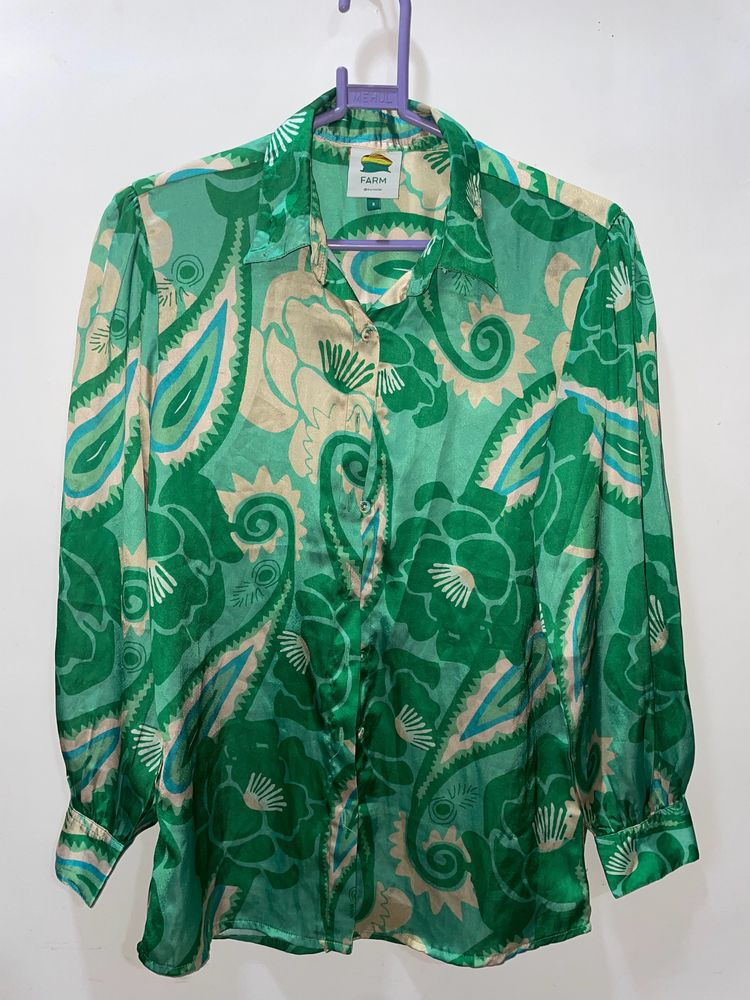 Vibrant Satin Shirt