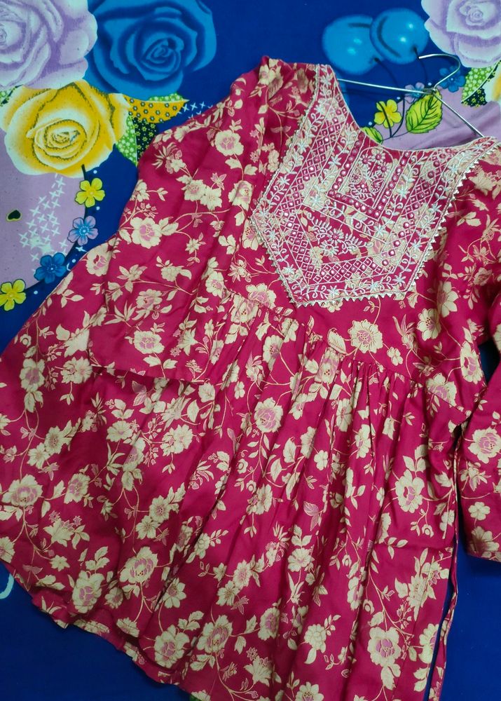 Pink Short Kurti 💗