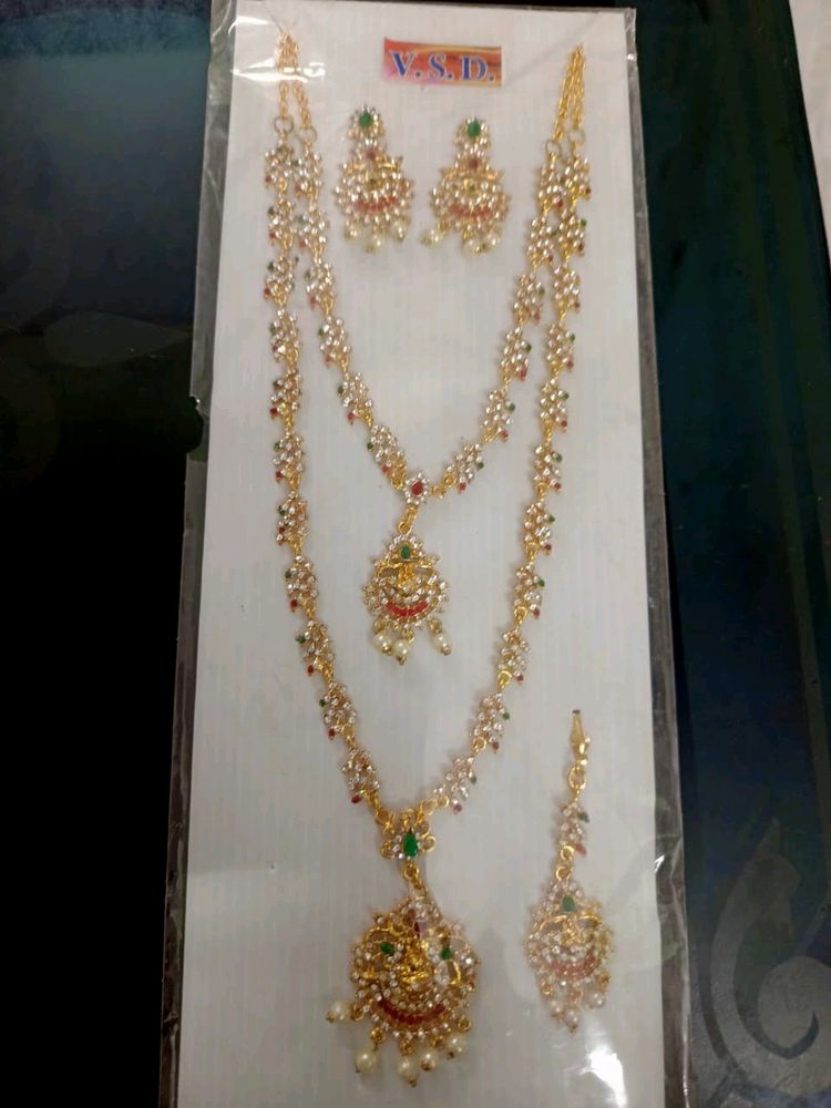 Two Sets (Combo)With Earrings And Papadibilla